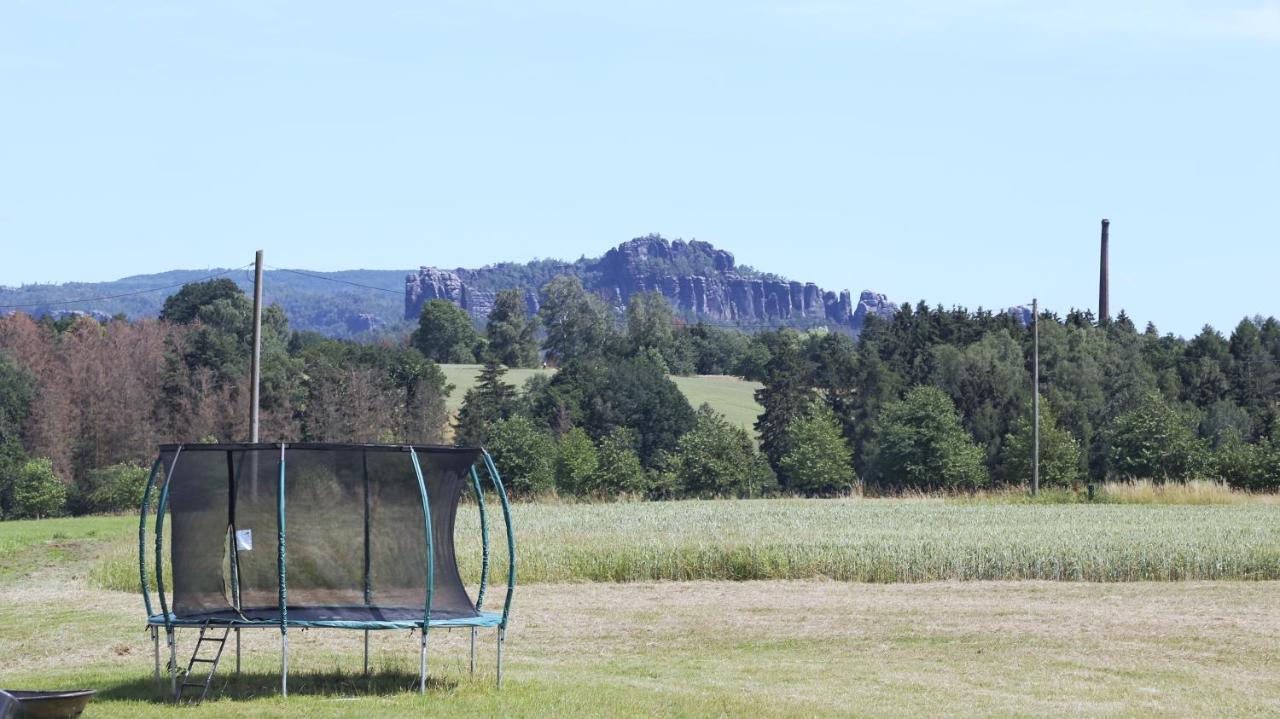 Auszeit Mit Weitblick In Der Saechsischen Schweiz - Kleiner Bauernhof Mit Tieren Und Wallbox Rathmannsdorf المظهر الخارجي الصورة