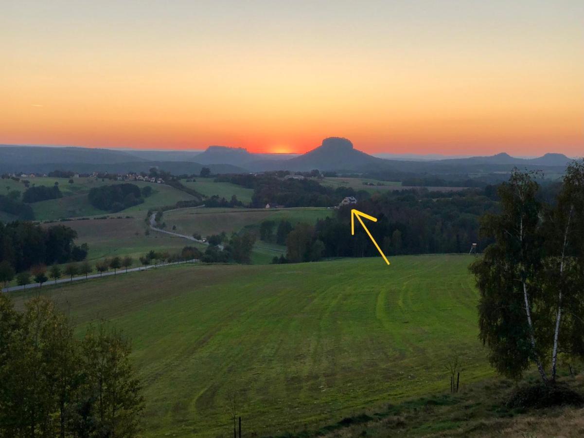 Auszeit Mit Weitblick In Der Saechsischen Schweiz - Kleiner Bauernhof Mit Tieren Und Wallbox Rathmannsdorf المظهر الخارجي الصورة